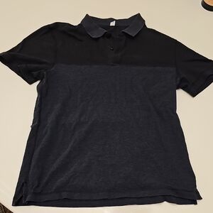 Lululemon Classic Black and Gray Men's Polo Shirt
